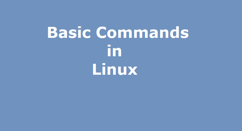 Basic Commands in Linux