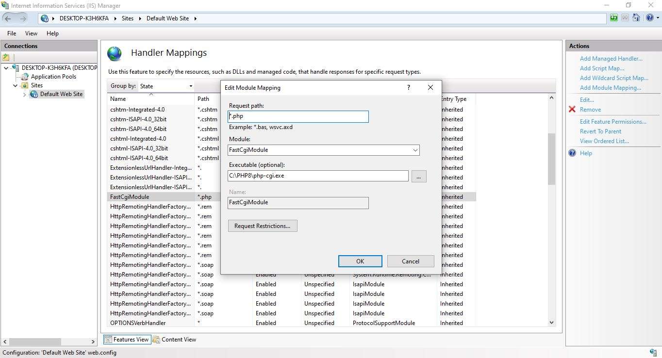 How To Install PHP 8 on Windows 10 - FastCGI