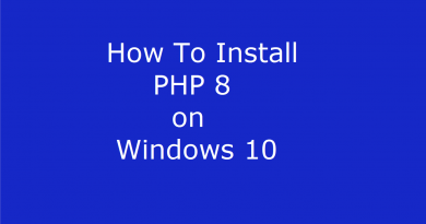 How To Install PHP 8 on Windows 10