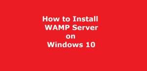 How to Install WAMP Server on Windows 10