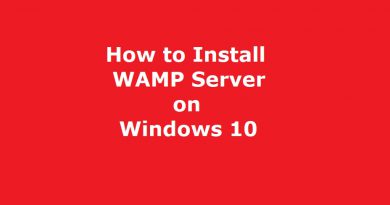 How to Install WAMP Server on Windows 10