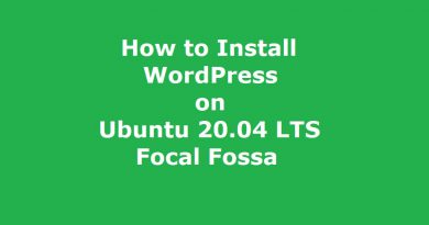 How to Install WordPress on Ubuntu 20.04 Focal Fossa