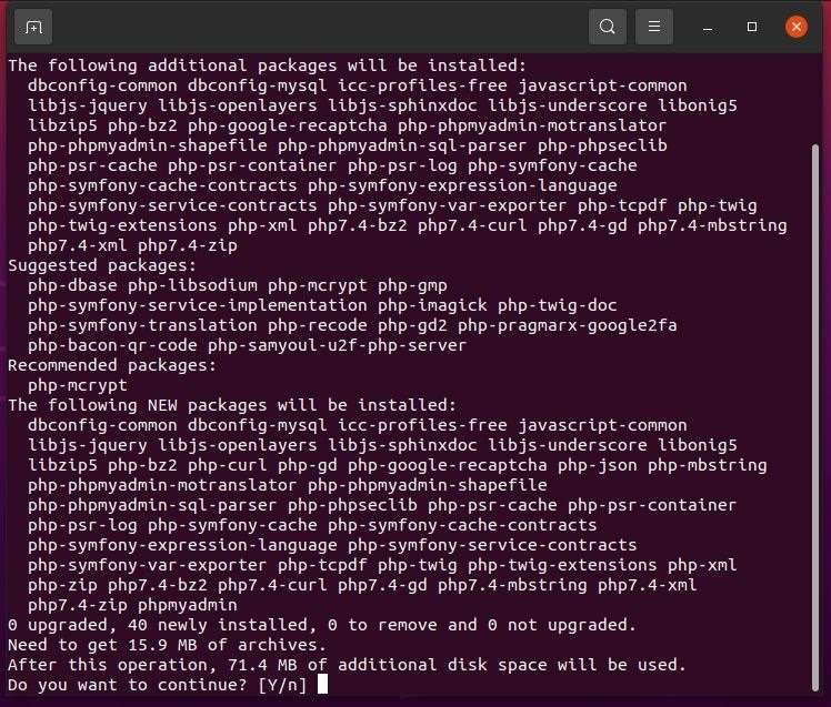 Install phpMyAdmin on Ubuntu 20.04 LTS Focal Fossa
