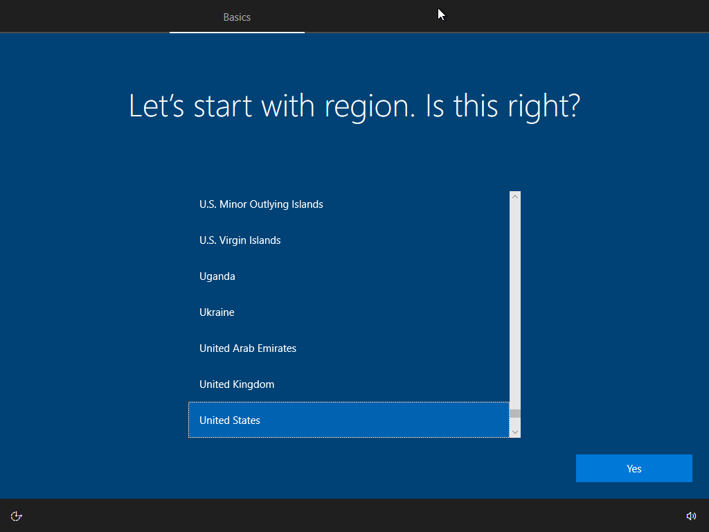 Screen 3 Fresh Install Windows 10