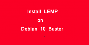 Install LEMP on Debian 10