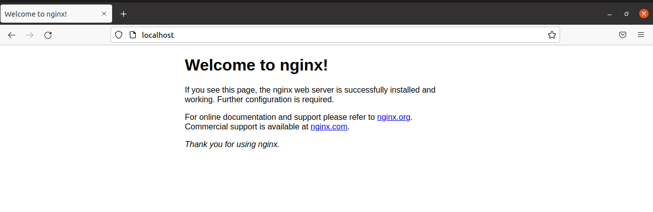 Nginx Welcome Page