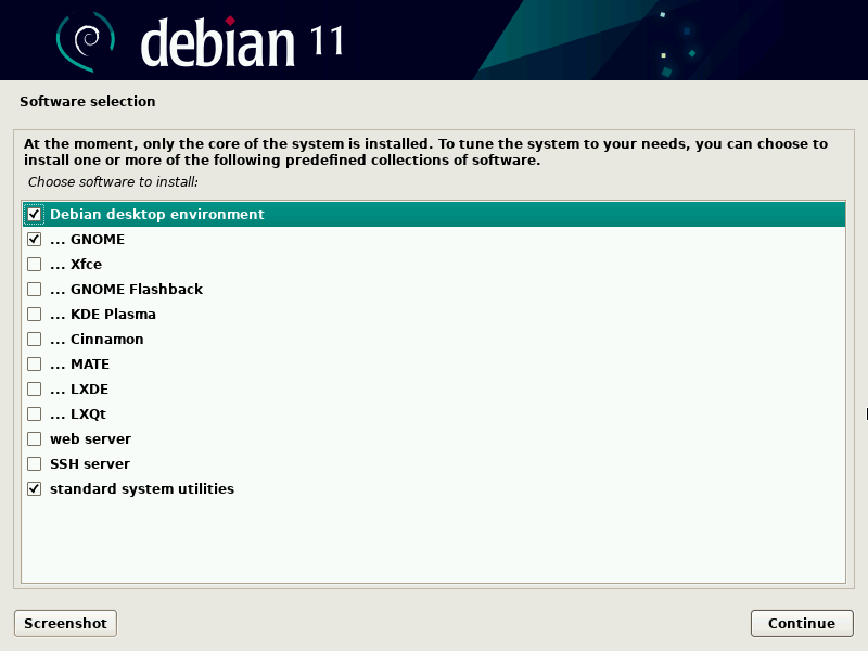 19-debian-11-Software Selection