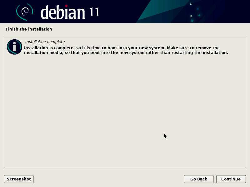 22-debian-11-Finish the Installation