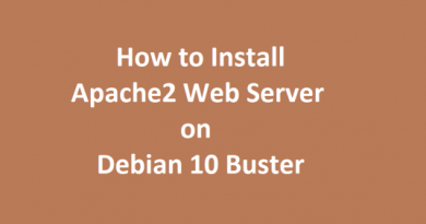 How to Install Apache2 on Debian 10