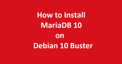 How to Install MariaDB 10 on Debian 10