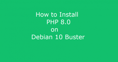 How to Install PHP 8 on Debian 10