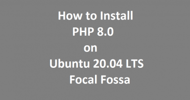 How to Install PHP 8 on Ubuntu 20.04