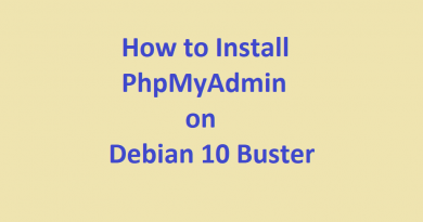 How to Install PhpMyAdmin on Debian 10 Buster