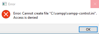 XAMPP-Exit Error