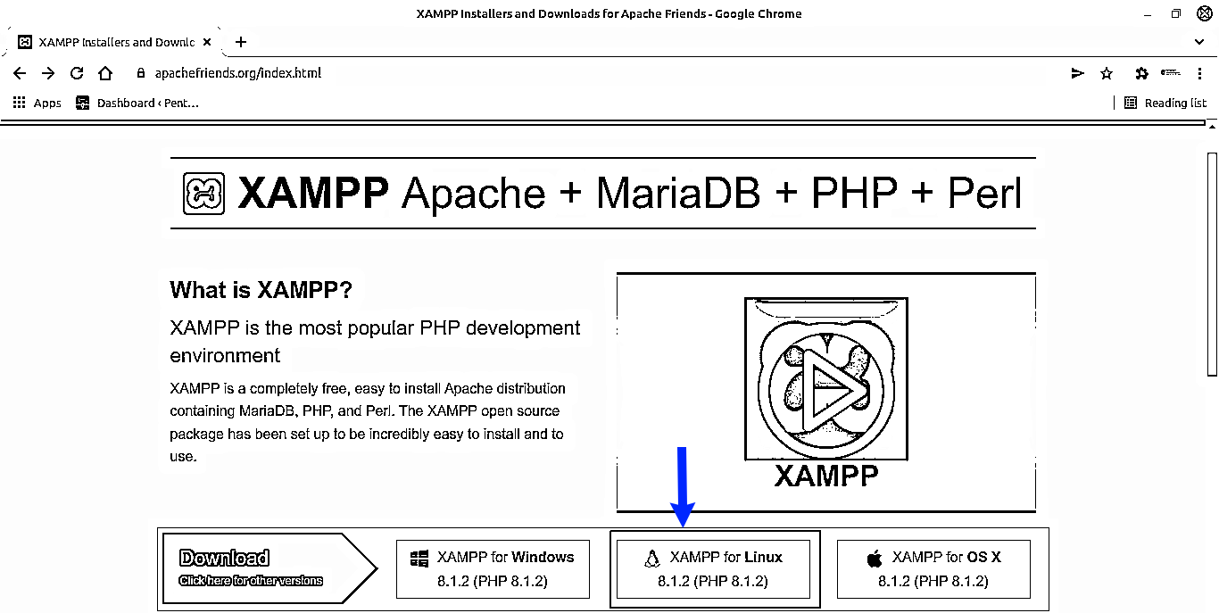 XAMPP-download-page